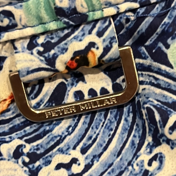 Peter Millar Men’s Blue Green Mermaid Print Swim Trunk Gemma size L - Picture 8 of 12